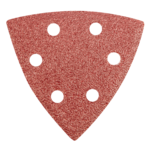 Papier ścierny delta na rzep 93 x 93 mm K 60, 5 szt,, z otworami GRAPHITE