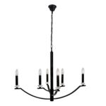 Lampa IL MIO HIMS 6xE14 czarna mat