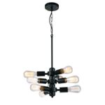 Lampa wisząca IL MIO OREBRO 9xE27 czarna