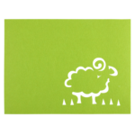 Podkładka filcowa OWCA 40 x 30 cm zielona