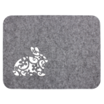 Podkładka filcowa ZAJĄCZEK 40 x 30 cm szara