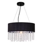 Lampa wisząca Madryt czarna E27