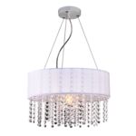 Lampa wisząca Madryt biała E27