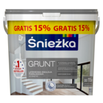 Farba lateksowa podkładowa Grunt biały 11,5 l Śnieżka