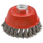 Szczotka druciana doczołowa 65 mm x M14, INOX GRAPHITE