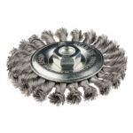 Szczotka druciana tarczowa 115 mm x M14, INOX GRAPHITE