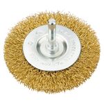 Szczotka druciana tarczowa z trzpieniem 75 mm VERTO