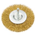 Szczotka druciana tarczowa z trzpieniem 100 mm VERTO