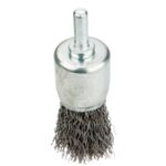 Szczotka druciana pędzelkowa z trzpieniem 24 mm VERTO