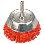 Szczotka ścierna doczołowa z trzpieniem 65 mm VERTO