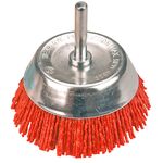 Szczotka ścierna doczołowa z trzpieniem 75 mm VERTO