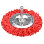 Szczotka ścierna tarczowa z trzpieniem 75 mm VERTO
