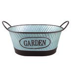 Pojemnik garden owal cynk/brąz 20,5 x 28,5 x 42,5 cm