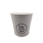 Osłonka sweet home okrągła metalowa 22 x 21 cm