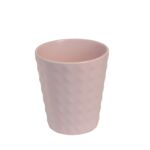 Osłonka ceramiczna borneo różowa 14,2 x 11,6 cm