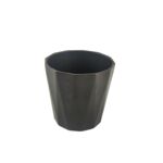 Osłonka ceramiczna flores czarna 13,4 x 13,7 cm