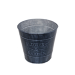 Osłonka flower garden okrągła metalowa 20 x 22 x 22 cm