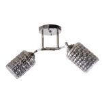 Lampa przysufitowa 2 płomienna W-N 3599/2 metalowa chrom
