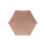Panel tapicerowany HEXAGO PH  pudrowy róż 17 x 17 cm ME25