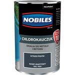 Emalia chlorokauczukowa Szary Grafitowy 0,9 l NOBILES