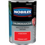 Emalia chlorokauczukowa Czerwony Jasny 0,9 l NOBILES