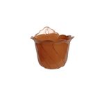 Doniczka przyścienna wisząca Tulipan 24 cm terakota