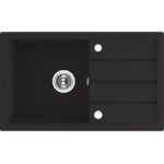 Zlewozmywak granitowy TRZYNASTKA 1 komora z ociekaczem 48 x 79 cm z syfonem