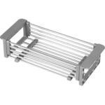 Ociekarka na zlewozmywak rozsuwany srebrny