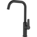 Bateria zlewozmywakowa stojąca ALANIS z wylewką L czarna