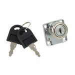 Zamek szafkowy CL1136 srebrny 19 x 22 mm