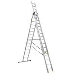 Drabina wielofunkcyjna 3x16 stopniowa PRO Ttłoczona 150 kg DRABEST