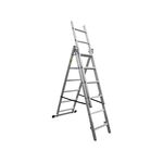 Drabina wielofunkcyjna dla domu 3x6 stopni BASIC tłoczona 150 kg DRABEST