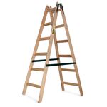 Drabina drewniana malarska 2x6 stopniowa 150 kg DRABEST