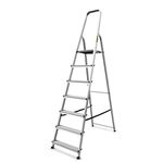 Drabina aluminiowa domowa 7 stopniowa 125 kg DRABEST
