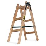 Drabina drewniana malarska 2x3 stopniowa 150 kg DRABEST