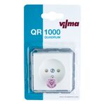 Gniazdo pojedyncze QUADRUM QR1012W białe VILMA