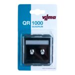 Gniazdo SAT podwójne QUADRUM QR1037B czarne VILMA