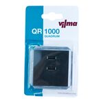 Gniazdo USB podwójne QUADRUM QR1028B 2,1 A czarne VILMA