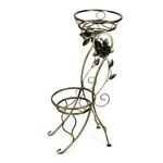 Kwietnik metalowy 95 cm złota patyna