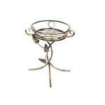 Kwietnik metalowy 40 cm złota patyna