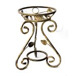 Kwietnik metalowy 45 cm złota patyna