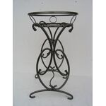 Kwietnik metalowy 75 cm złota patyna