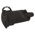 Gniazdo proste IP65 guma czarne