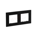 Ramka podwójna NILOE STEP czarny mat