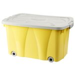 Pojemnik na kółkach TOYS 39 l żółty