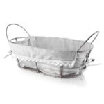 Koszyk WILL metalowy 25 x 15 x 8/28 x 15 x 11,5 cm szary