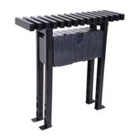 Ławka cmentarna 80 cm czarna