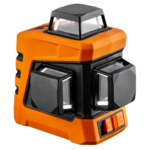 Laser płaszczyznowy 15 m 3D czerwony 360° w trzech płaszczyznach z etui i uchwytem magnetycznym NEO