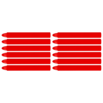 Kreda techniczna do znakowania czerwona 12 sztuk