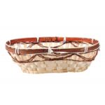 Koszyk bambusowy owalny 7 x 14 x 24 cm